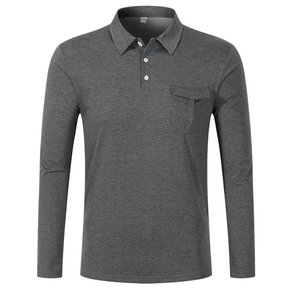 Men's Casual Henley Shirt Stretch Long Sleeve Shirts for Men Turn-down Collared Casual Formal Solid Shirts Summer Beach Hippie T Shirts With Pocket