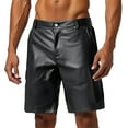 thumbnail image 1 of Men's Casual High-Waisted Shorts with Button Detail for Everyday Wear Comfortable Lightweight Design for Summer Activities, 1 of 7