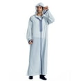 thumbnail image 1 of Men's Casual Hooded Long Sleeved Robe With Embroidered Medium Satin, 1 of 8