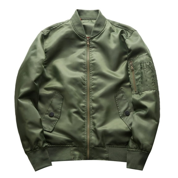 Men's Casual Jacket Lightweight Breathable Loose Fit Stand Collar Stylish Outdoor Coat