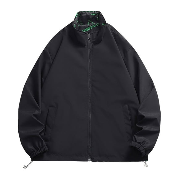 Men's Casual Jacket Lightweight Breathable Loose Fit Stylish Outdoor Windbreaker Comfortable Versatile