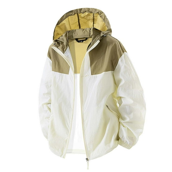 Men's Casual Jacket Lightweight Breathable Loose Fit Zip Up Outerwear For Spring Summer Daily Wear Outdoor Activities Comfortable Stretchy Fabric