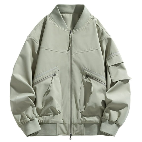 Men's Casual Jacket Lightweight Comfortable Outdoor Windbreaker Stylish Loose Fit Autumn Winter Coat