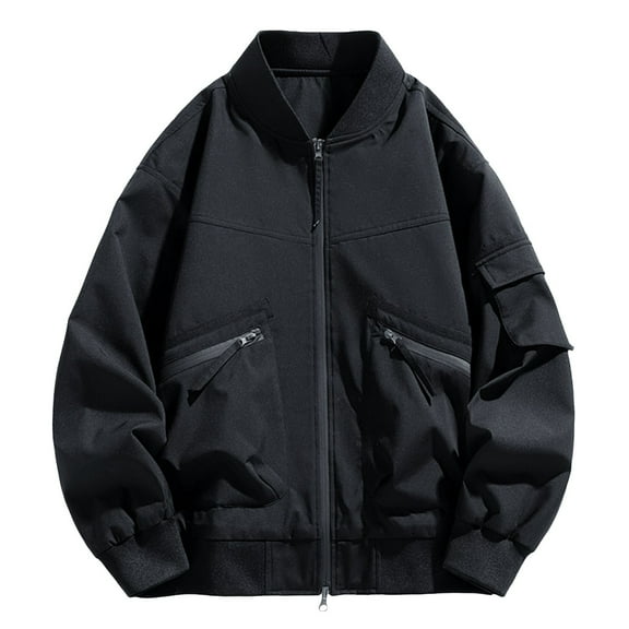 Men's Casual Jacket Lightweight Comfortable Outdoor Windbreaker Stylish Loose Fit Autumn Winter Coat