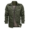 thumbnail image 1 of Men's Casual Jacket Lightweight Mid Length Outerwear with Lapel Design for Comfortable Stylish Wear, 1 of 2