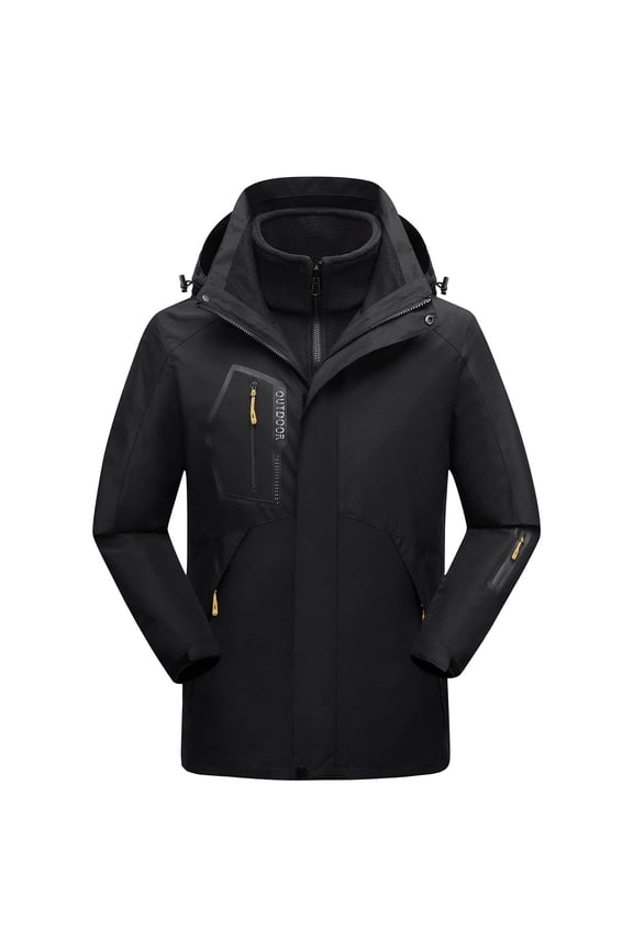 Men's Casual Jacket Outdoor Windproof Hardshell Coat Lightweight Mountaineering Wear Durable Autumn Winter