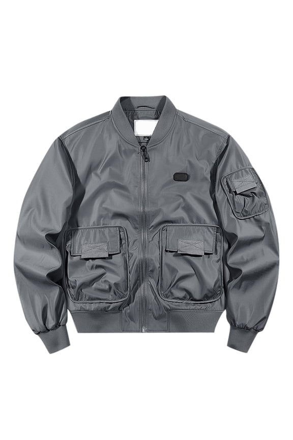 Men's Casual Jacket Oversized Workwear Trendy Baseball Korean Style Lightweight Comfortable Streetwear Fashion Outerwear