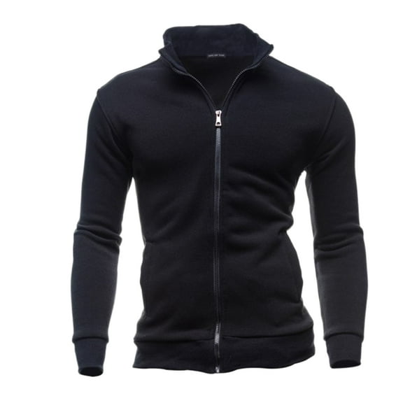 Men's Casual Jacket Slim Fit Lightweight Zipper Cardigan Stylish Comfortable Outdoor Sweater Coat