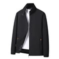 thumbnail image 1 of Men's Casual Jacket Thin Lightweight Loose Fit High Street Coat Business Workwear Trendy Spring Autumn Outerwear, 1 of 2