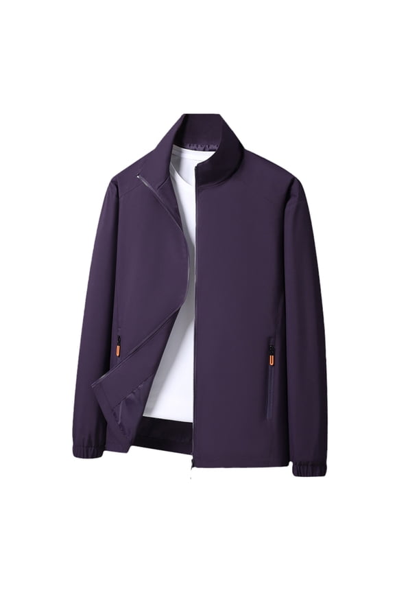 Men's Casual Jacket Thin Lightweight Loose Fit High Street Coat Business Workwear Trendy Spring Autumn Outerwear