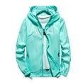 thumbnail image 1 of Men's Casual Jackets Lightweight Coats Lightweight Breathable Outdoor Skin Women Couples Windbreaker Golf Jackets Outerwear BU3 XXXXXXL, 1 of 3