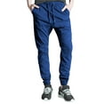 thumbnail image 1 of Men's Casual Jogger Pants Slim Fit Chino Pants Elastic Waistband Twill Cargo Trousers, 1 of 2