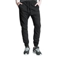 thumbnail image 1 of Men's Casual Jogger Pants Slim Fit Chino Pants Elastic Waistband Twill Cargo Trousers, 1 of 2
