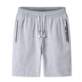 thumbnail image 1 of Men's Casual Jogger Shorts Flat Front Athletic Workout Shorts Casual Under Knee Short for Everyday Daily Work Wear, 1 of 4