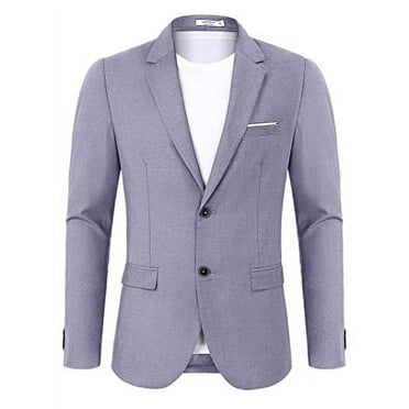 Men's Casual Knit Blazer Suit Jackets Two Button Lightweight Unlined Sport Coat