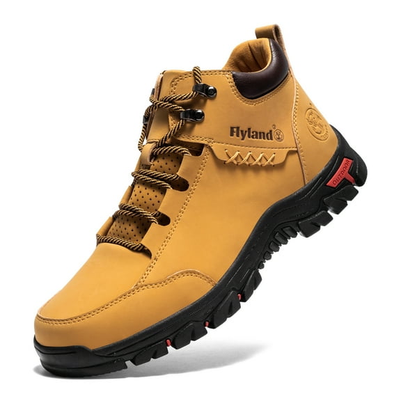 Men's Casual Leather Fashion Sneakers Ankle Chukka Boots Slip On Lightweight Loafers Walking Driving Shoes for Male