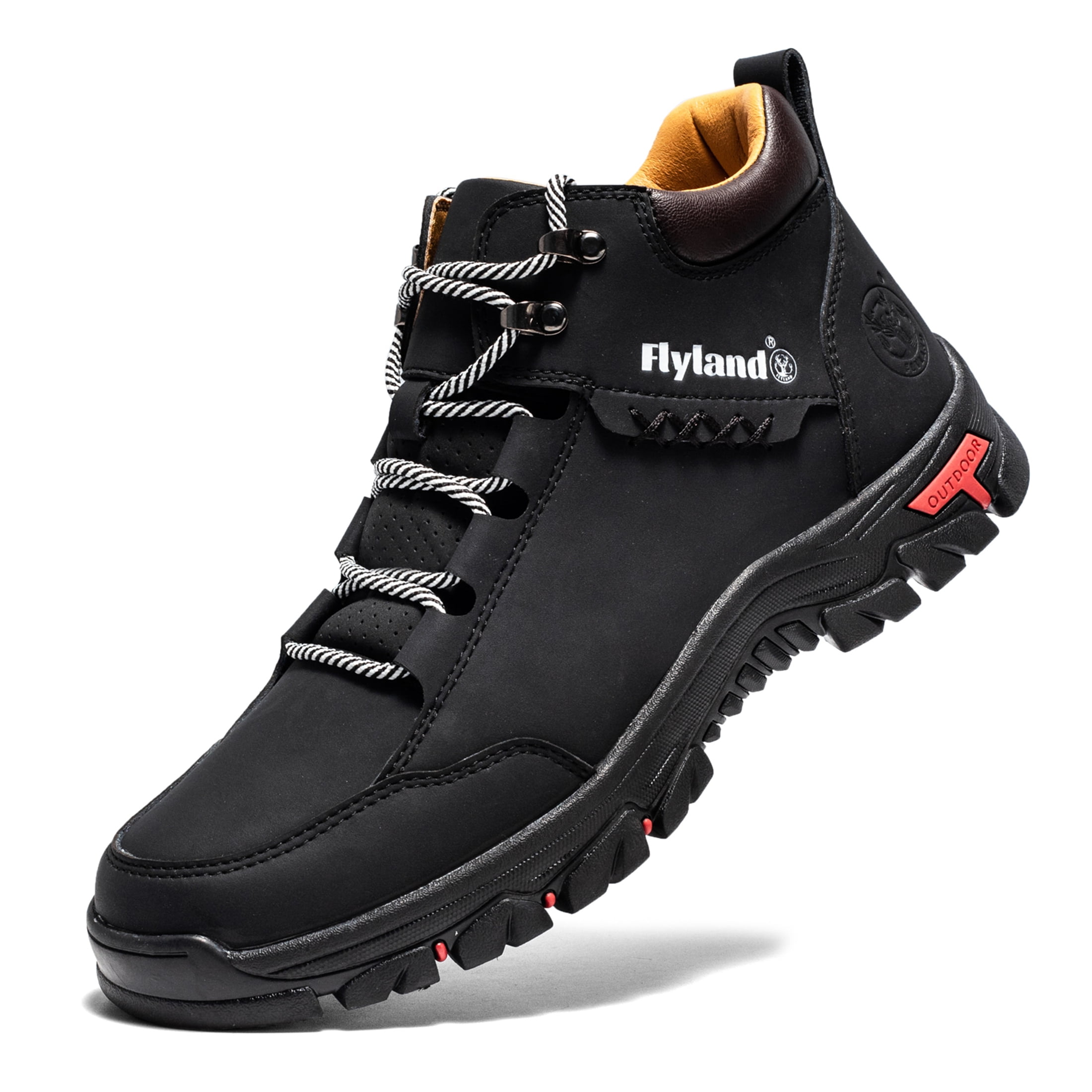 FLYLAND Men's Casual Leathe Sneakes Fashion Chukka Boots