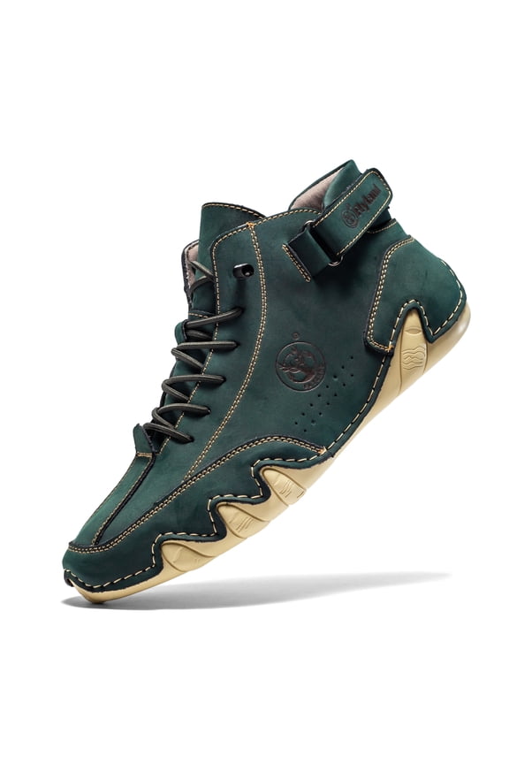 Men's Casual Leather Fashion Sneakers Ankle Chukka Boots Slip on Lightweight Loafers Dress Boot