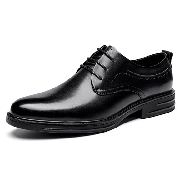 Men's Casual Leather Shoes Men's Leather Business Top Layer Cowhide Men's Shoes Breathable Men's Leather Shoes Black For Work And Commuting