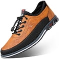 thumbnail image 1 of Men's Casual Leather Shoes Non Slip Loafers Fashion Sneakers Comfortable Work Office Dress Driving Walking Shoes, 1 of 9