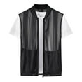 thumbnail image 1 of Men's Casual Lightweight Breathable Mesh Cycling Travel Zip Vests Outdoor Hiking Travel Quick Dry Gilet Outerwear, 1 of 7