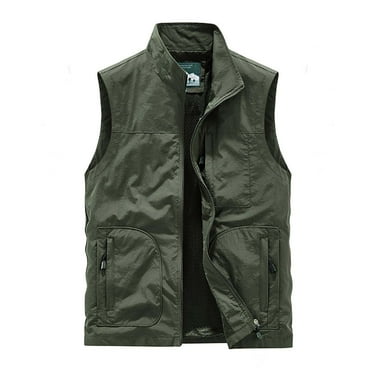 Men's Casual Lightweight Outdoor Travel Fishing Hunting Vest Jacket with Pockets