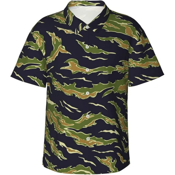 Men's Casual Linen Button Down Shirt Short Sleeve Beach Shirt