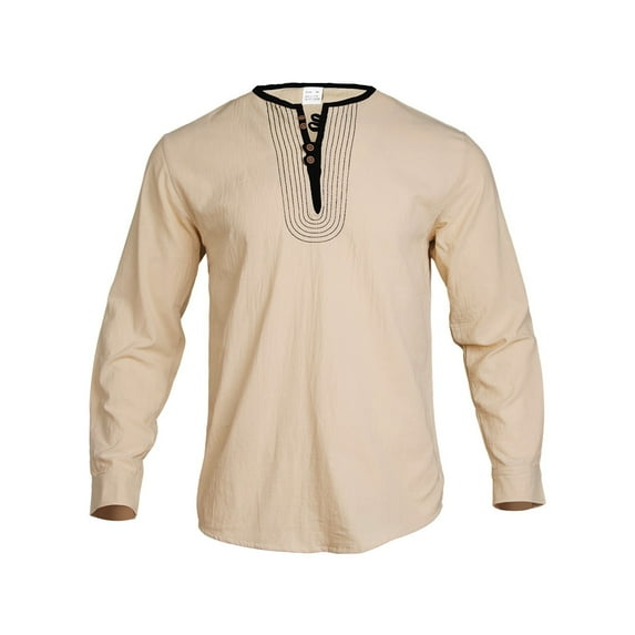 Men's Casual Linen Long Sleeve T Shirt Relaxed Fit Breathable Comfortable Everyday Wear Top Soft Lightweight Stylish Tee Mens Summer Lightweight Pullover Tee Shirts