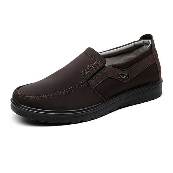 Men's Casual Loafer Comfort Lightweight Driving Travel Walking Flat Business Slip On Lace-Up Non-Slip Soft Sole Shoe Brown 11.5 US