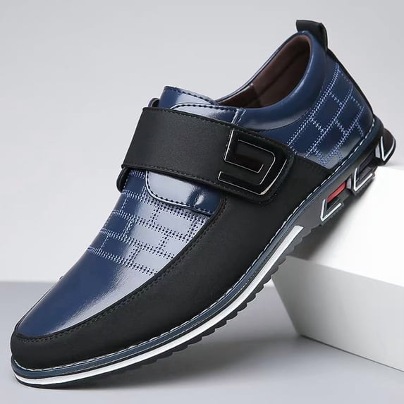 Hook‑and‑Loop Strap Business Casual Shoes