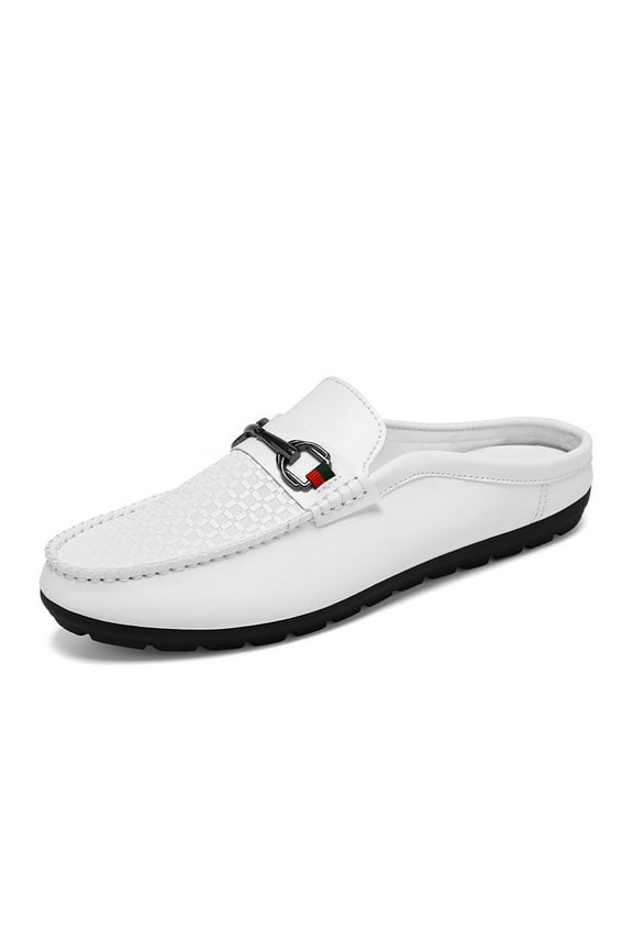 Men's Casual Loafers Slip On Comfortable Slippers Leather Shoes Lightweight Driving Shoes Male Moccasins Classic Penny Loafer Flats Outdoor Walking Shoes