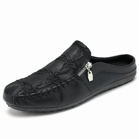 Men's Casual Loafers Slip On Comfortable Slippers Leather Shoes Lightweight Driving Shoes Male Moccasins Classic Penny Loafer Flats Outdoor Walking Shoes