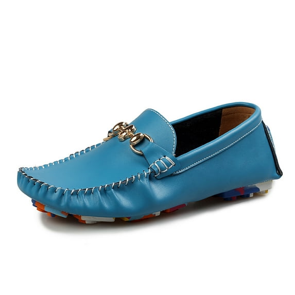Men's Casual Loafers Slip On Leather Shoes Comfortable Lightweight Driving Shoes Male Moccasins Classic Penny Loafer Flats Boat Shoes Outdoor Walking Shoes
