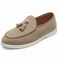 thumbnail image 1 of Men's Casual Loafers Slip On Leather Shoes Comfortable Lightweight Driving Shoes Male Moccasins Classic Penny Loafer Flats Boat Shoes Outdoor Walking Shoes, 1 of 12