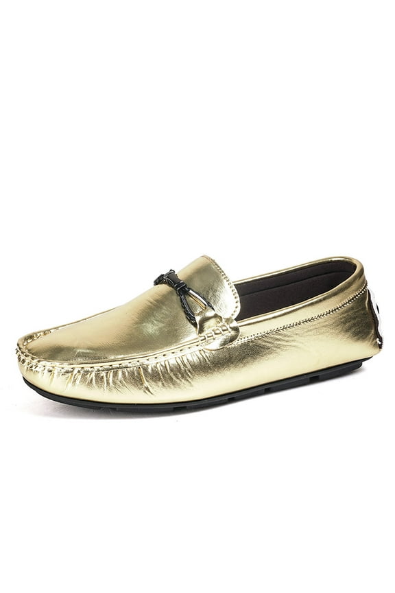 Men's Casual Loafers Slip On Leather Shoes Comfortable Lightweight Driving Shoes Male Moccasins Classic Penny Loafer Flats Boat Shoes Outdoor Walking Shoes