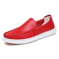 thumbnail image 1 of Men's Casual Loafers Slip On Leather Shoes Comfortable Lightweight Driving Shoes Male Moccasins Classic Penny Loafer Flats Boat Shoes Outdoor Walking Shoes, 1 of 18