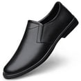 thumbnail image 1 of Men's Casual Loafers Slip On Leather Shoes Comfortable Lightweight Driving Shoes Male Moccasins Classic Penny Loafer Flats Boat Shoes Outdoor Walking Shoes, 1 of 14