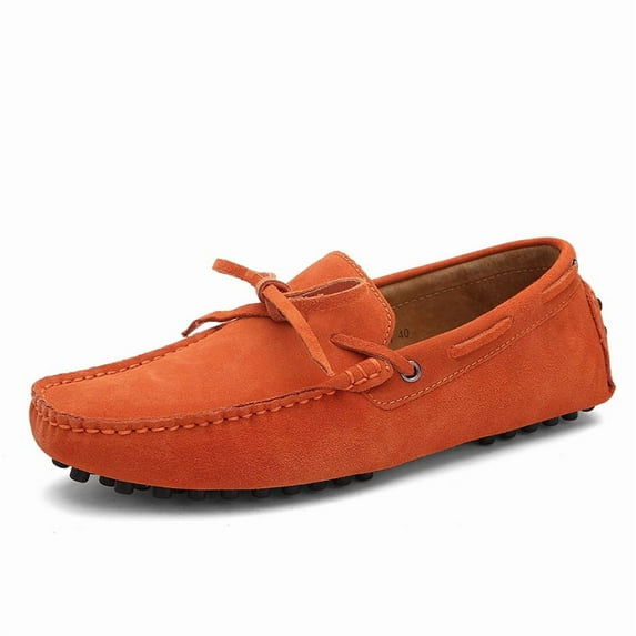 Men's Casual Loafers Slip On Leather Shoes Comfortable Lightweight Driving Shoes Male Moccasins Classic Penny Loafer Flats Boat Shoes Outdoor Walking Shoes
