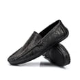 thumbnail image 1 of Men's Casual Loafers Slip On Leather Shoes Comfortable Lightweight Driving Shoes Male Moccasins Classic Penny Loafer Flats Boat Shoes Outdoor Walking Shoes, 1 of 17