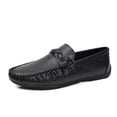 thumbnail image 1 of Men's Casual Loafers Slip On Leather Shoes Comfortable Lightweight Driving Shoes Male Moccasins Classic Penny Loafer Flats Boat Shoes Outdoor Walking Shoes, 1 of 18
