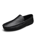 thumbnail image 1 of Men's Casual Loafers Slip On Leather Shoes Comfortable Lightweight Driving Shoes Male Moccasins Classic Penny Loafer Flats Boat Shoes Outdoor Walking Shoes, 1 of 17