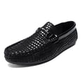 thumbnail image 1 of Men's Casual Loafers Slip On Leather Shoes Comfortable Lightweight Driving Shoes Male Moccasins Classic Penny Loafer Flats Boat Shoes Outdoor Walking Shoes, 1 of 16