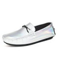 thumbnail image 1 of Men's Casual Loafers Slip On Leather Shoes Comfortable Lightweight Driving Shoes Male Moccasins Classic Penny Loafer Flats Boat Shoes Outdoor Walking Shoes, 1 of 15