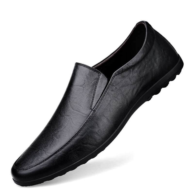 Men's Casual Loafers Slip On Leather Shoes Comfort Driving Shoes — free download