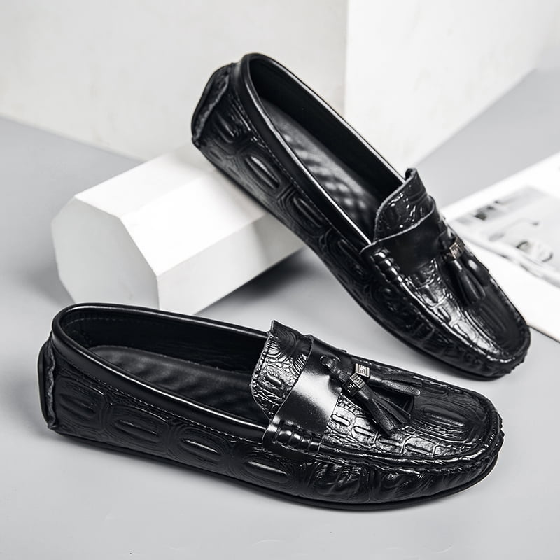 Men's Casual Loafers Slip On Leather Shoes Comfortable Lightweight ...