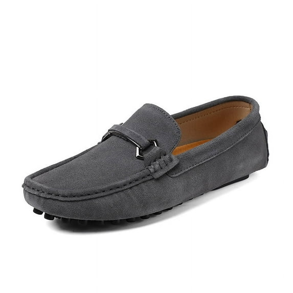 Men's Casual Loafers Slip On Leather Shoes Lightweight Driving Shoes Male Moccasins Classic Penny Loafer Flats Boat Shoes