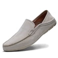 thumbnail image 1 of Men's Casual Loafers Slip On Leather Shoes Lightweight Driving Shoes Moccasins Classic Penny Loafer Flats Boat Shoes Big Size, 1 of 10