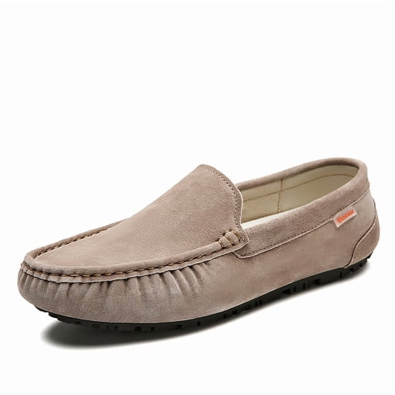 Men's Casual Loafers Slip On Leather Shoes Lightweight Driving Shoes Moccasins Classic Penny Loafer Flats Boat Shoes Big Size