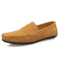 thumbnail image 1 of Men's Casual Loafers Slip On Leather Shoes Lightweight Driving Shoes Moccasins Classic Penny Loafer Flats Boat Shoes Big Size, 1 of 9