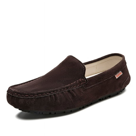 Men's Casual Loafers Slip On Leather Shoes Lightweight Driving Shoes Moccasins Classic Penny Loafer Flats Boat Shoes Big Size